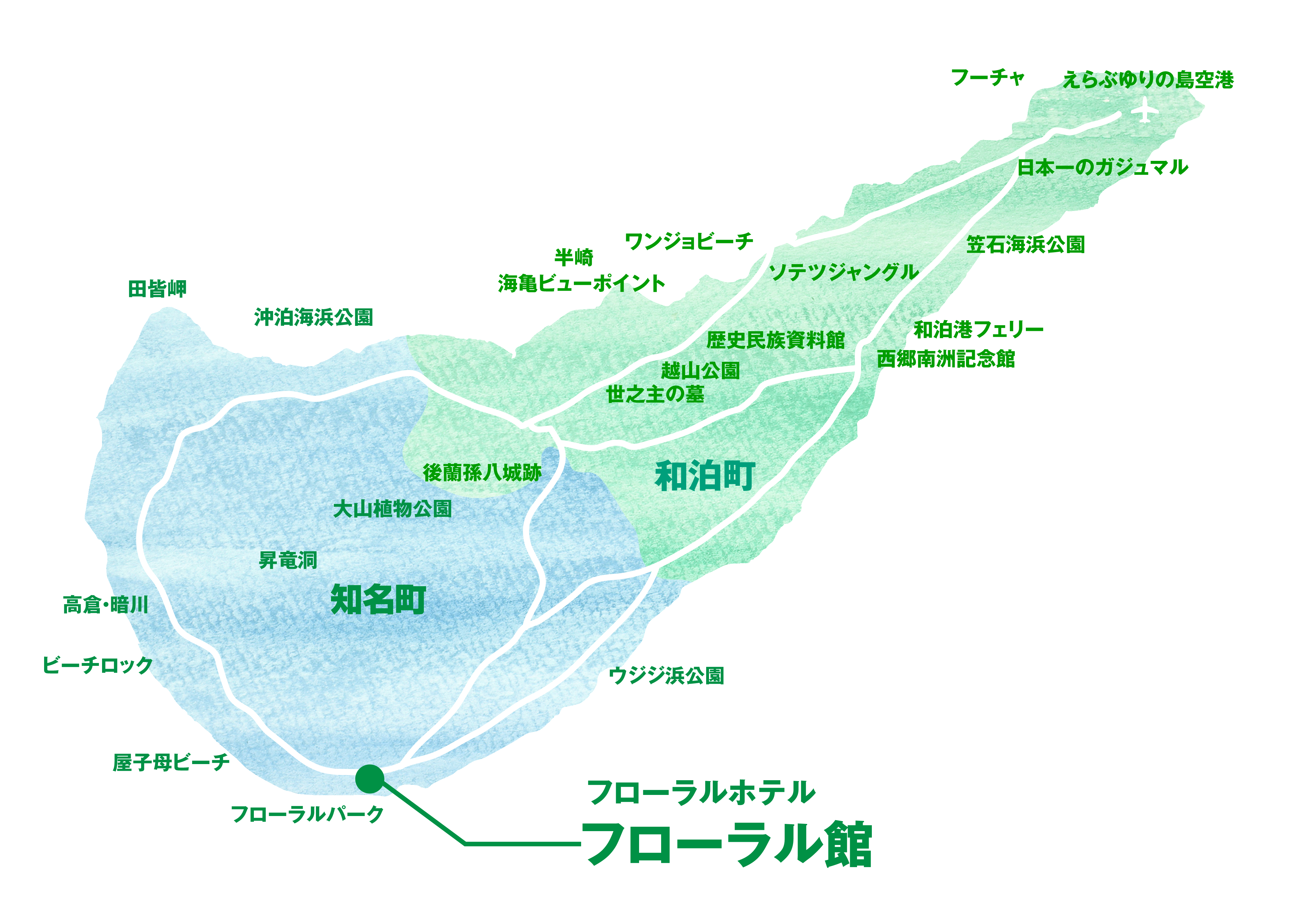 沖永良部島マップ